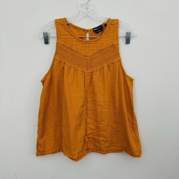 Prana Tops - PrAna Orange Halter Neck Sleeveless Blouse Women’s Size L